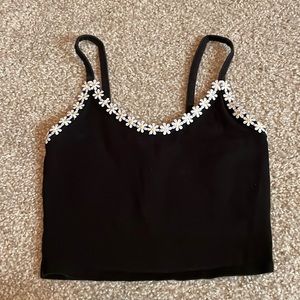 NOT AVAILABLE Floral Crop Top